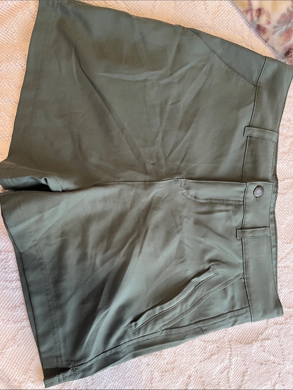 Women’s Olive Green Casual Shorts
